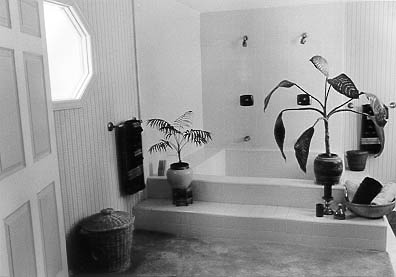 Bath with sunken tub