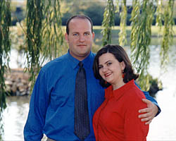 Engaged - by the pond