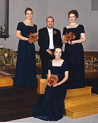Groom with Bridesmaids
